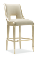 Cream Upholstered Bar Stool | Caracole In Good Taste | Oroatrade.com
