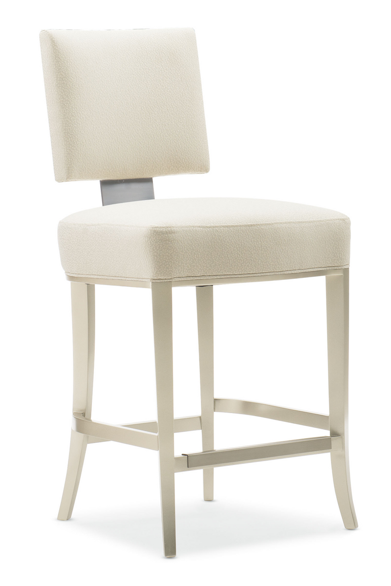 Neutral-Hued Counter Stool | Caracole Reserved Seating | Oroatrade.com