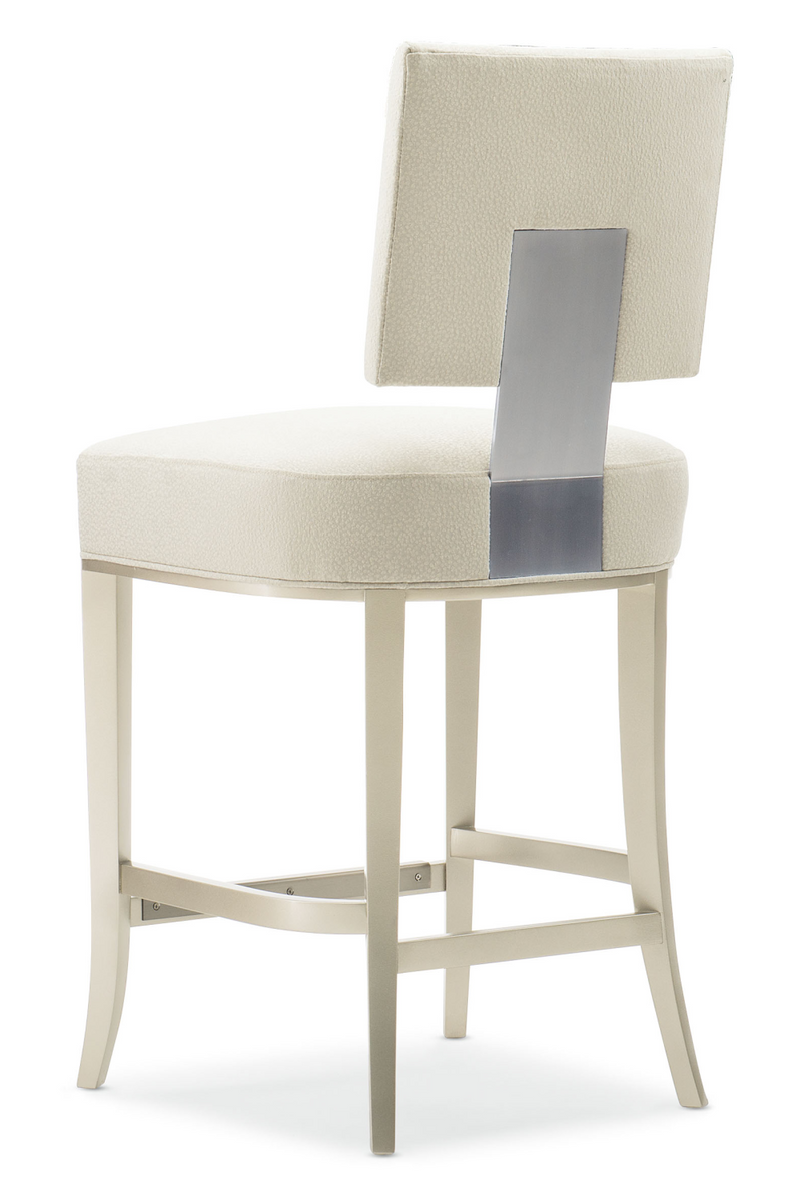 Neutral-Hued Counter Stool | Caracole Reserved Seating | Oroatrade.com