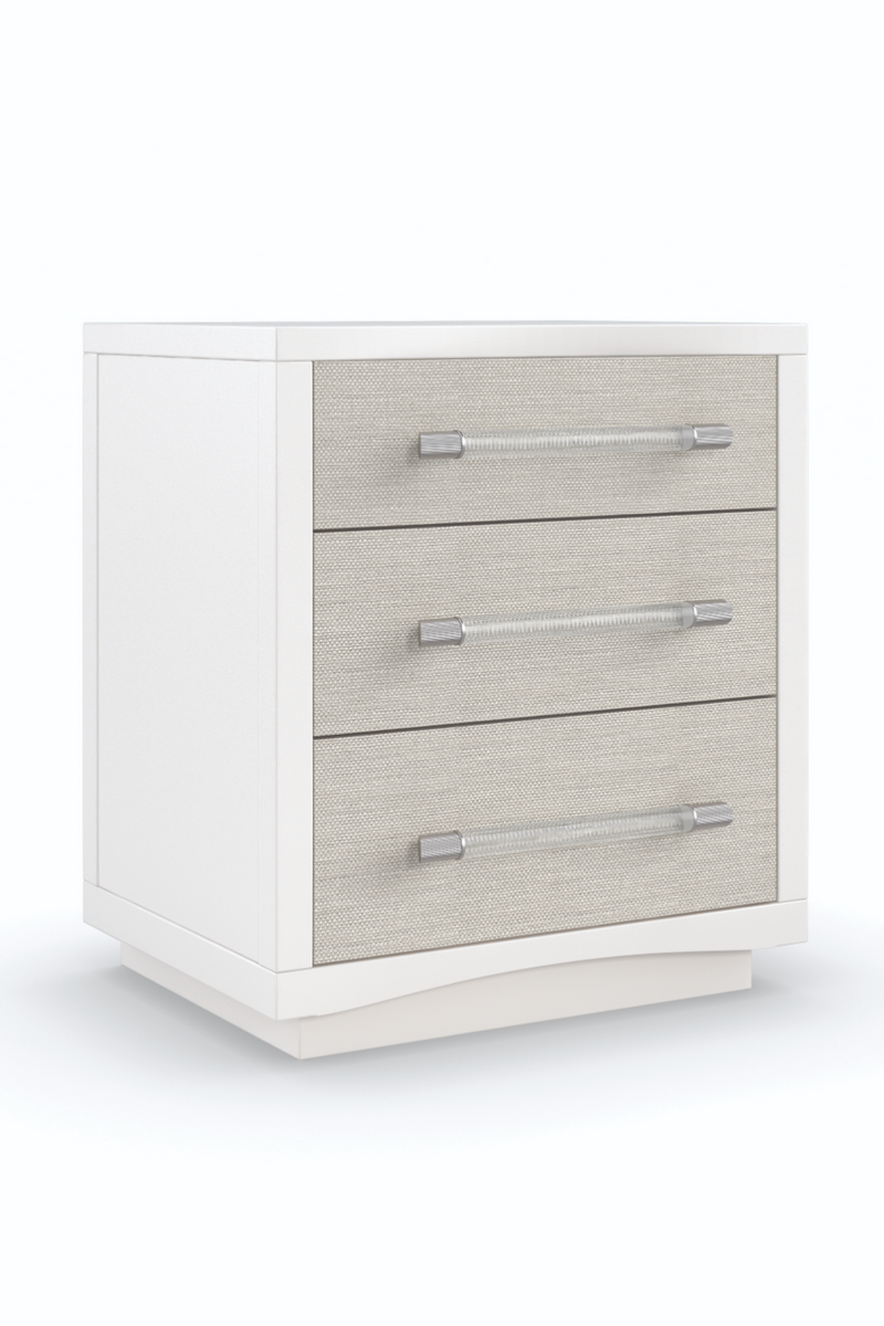 White Modern Nightstand | Caracole Clarity | Oroatrade.com