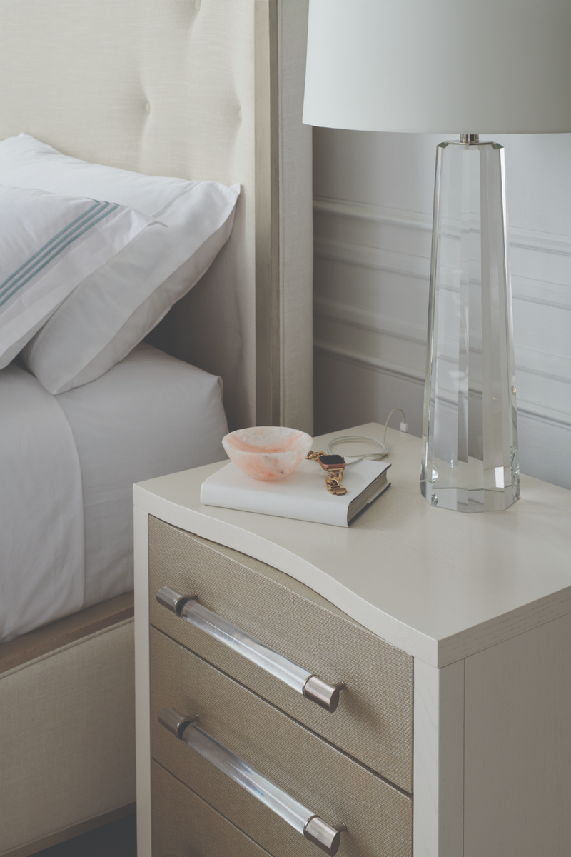 White Modern Nightstand | Caracole Clarity | Oroatrade.com