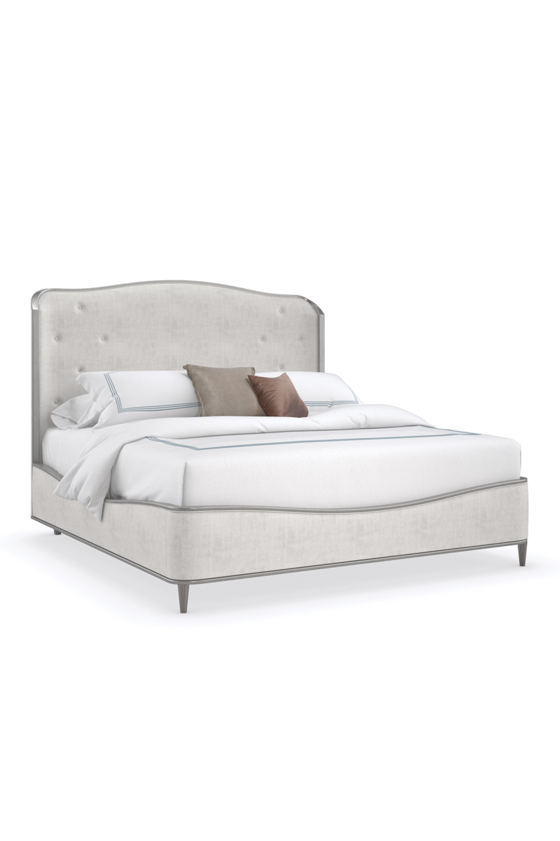 Gray Linen Bed | Caracole Clear The Air | oroatrade.com