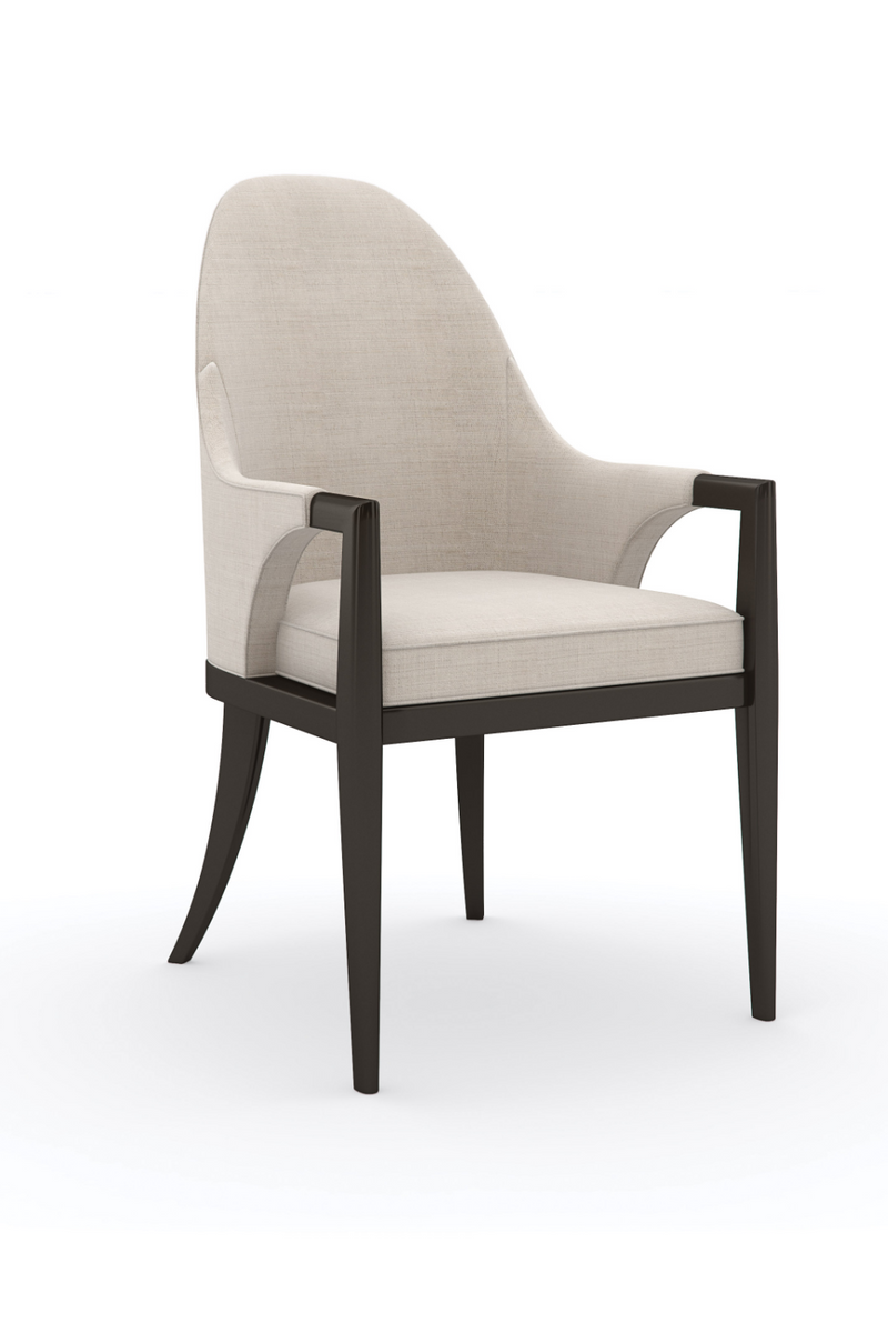Beige Curved Armchair | Caracole Natural Choice | Oroatrade.com