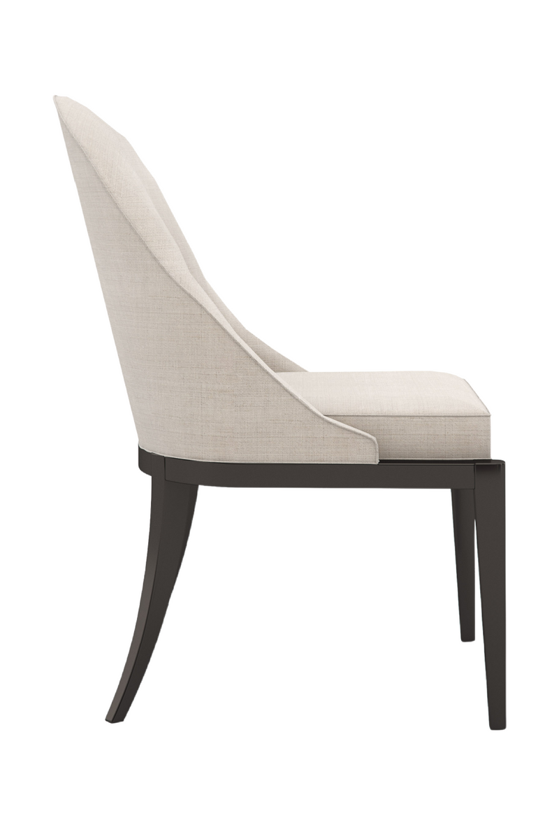 Beige Curved Side Chair | Caracole Natural Choice | Oroatrade.com