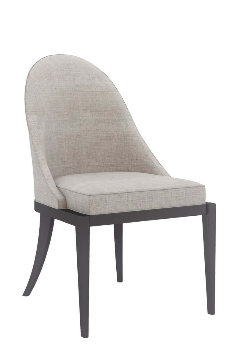 Beige Curved Side Chair | Caracole Natural Choice | Oroatrade.com