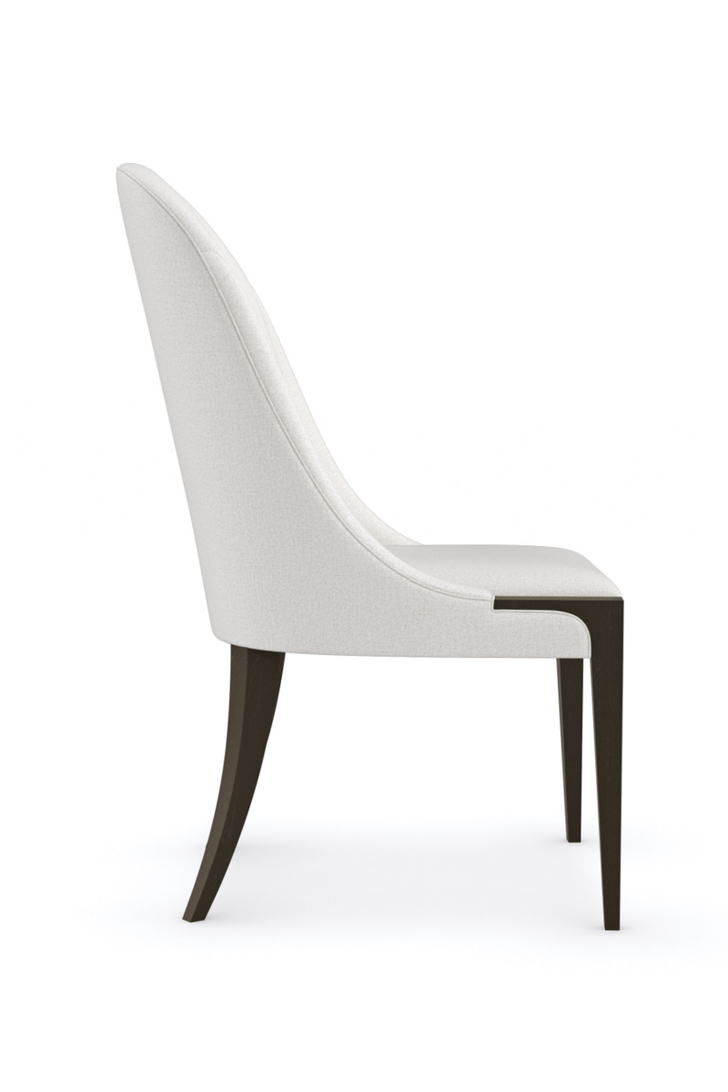 Cream Bouclé Side Chair | Caracole Time To Dine | Oroatrade.com