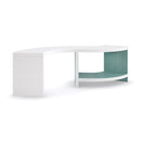 White S-Shaped Cocktail Table | Caracole Over Flow