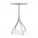 Silver & Glass Accent Table | Caracole Point Taken