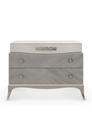Gray Shagreen Nightstand | Caracole Vibrato | Oroatrade.com