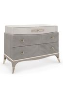 Gray Shagreen Nightstand | Caracole Vibrato | Oroatrade.com