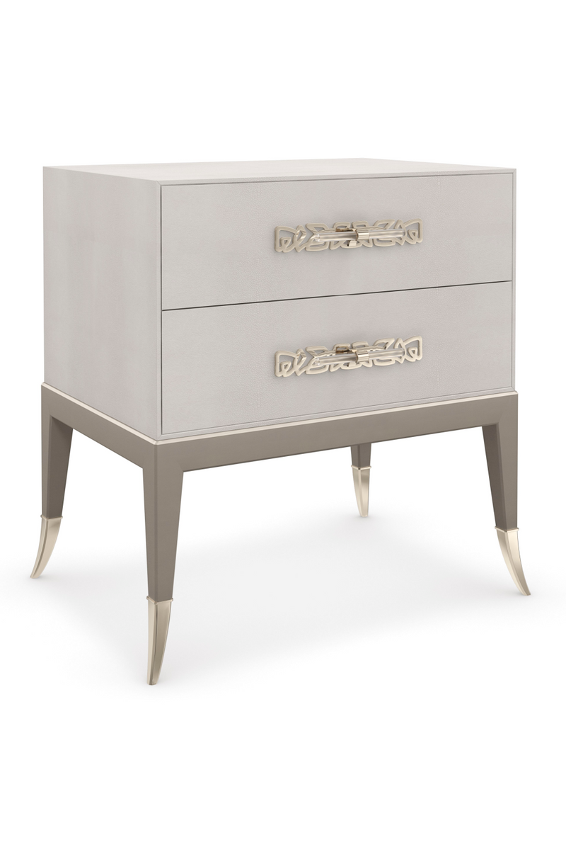 Shagreen Bedside Table | Caracole Acapella | Oroatrade.com