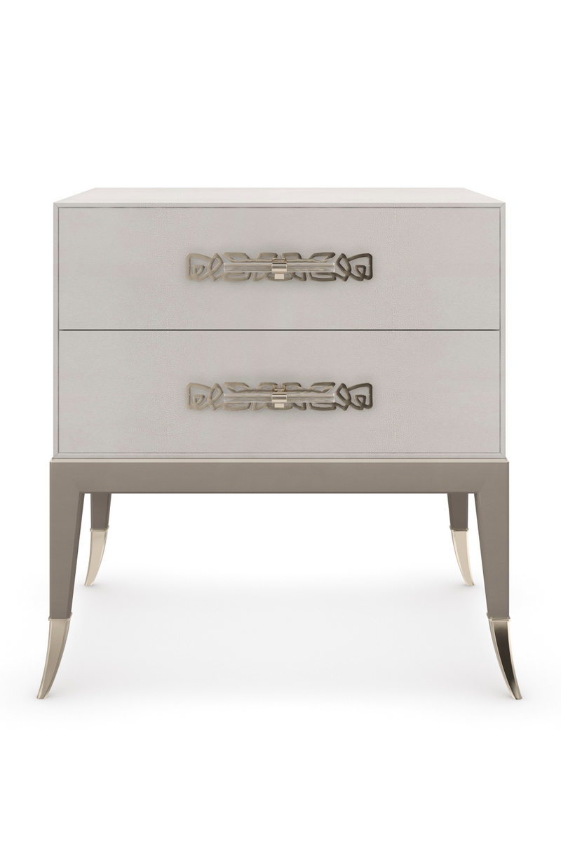 Shagreen Bedside Table | Caracole Acapella | Oroatrade.com