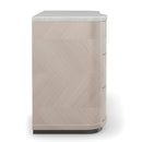 Marble Top 3-Drawer Nightstand | Caracole Nomadic