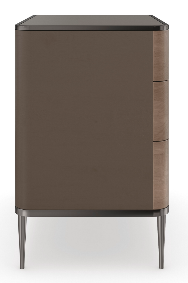 Modern Mocha Nightstand | Caracole Spectrum | Oroatrade.com