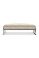 Cream Chenille Modern Bench | Caracole Encore | Oroatrade.com