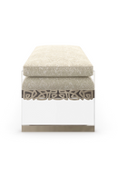Cream Chenille Modern Bench | Caracole Encore | Oroatrade.com