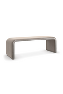 Taupe Velvet Bench | Caracole Traverse | Oroatrade.com
