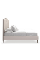 Cream Chenille Modern Bed | Caracole Crescendo | Oroatrade.com