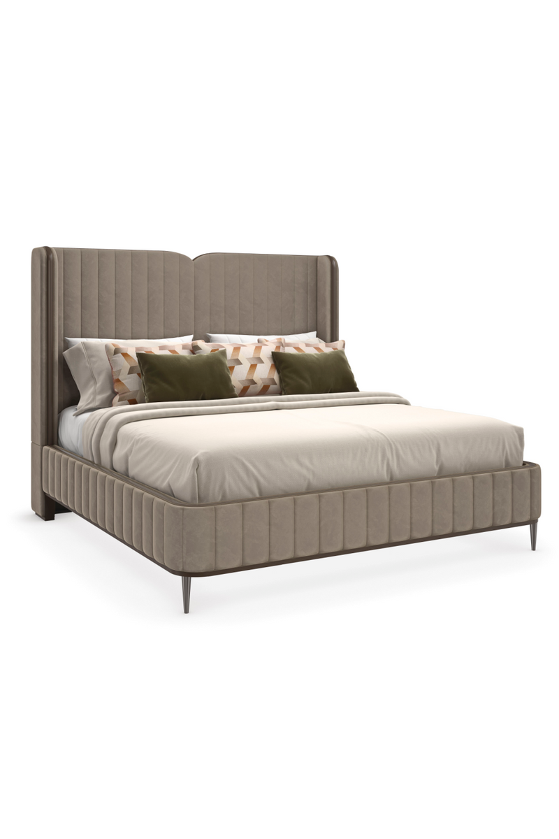 Channel Tufted Velvet Bed | Caracole Continuum | Oroatrade.com