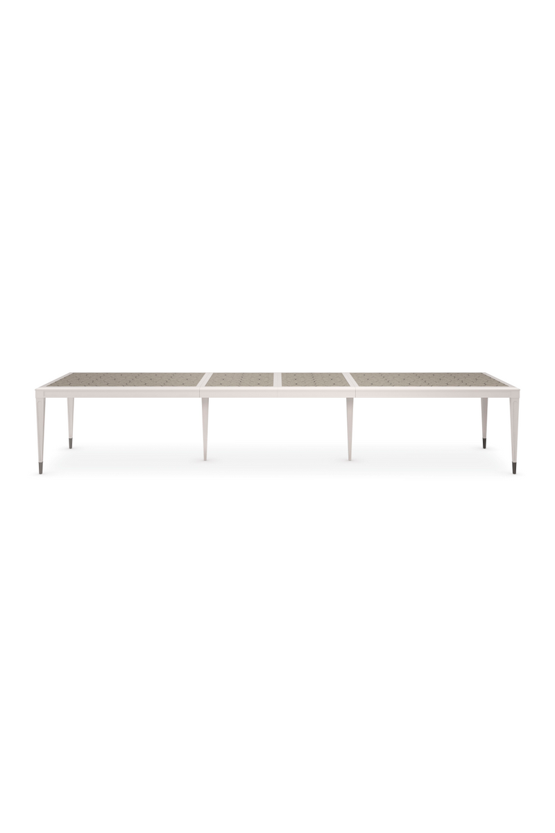 Silver Extendable Dining Table | Caracole Lattice Gather | Oroatrade.com