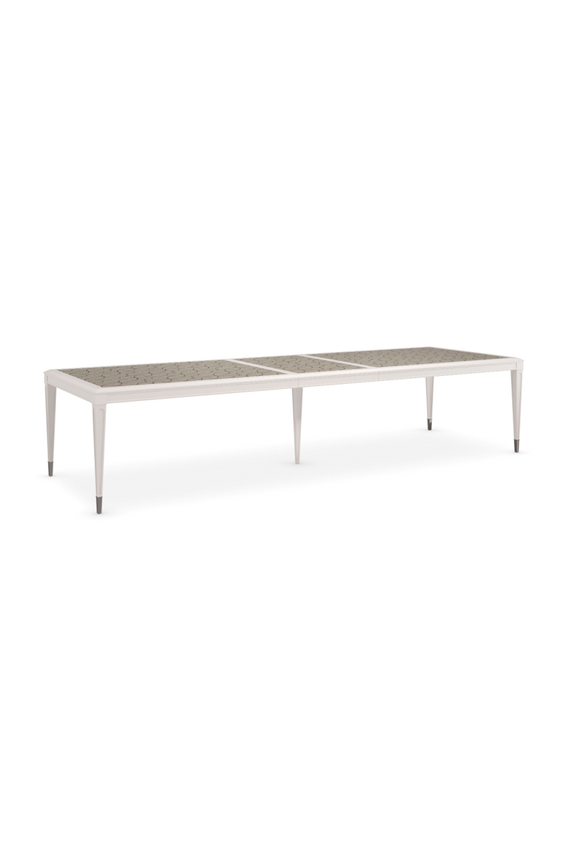 Silver Extendable Dining Table | Caracole Lattice Gather | Oroatrade.com