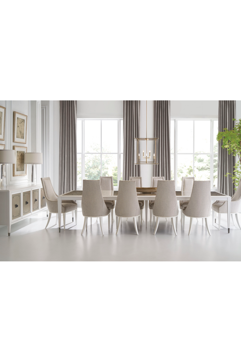 Silver Extendable Dining Table | Caracole Lattice Gather | Oroatrade.com