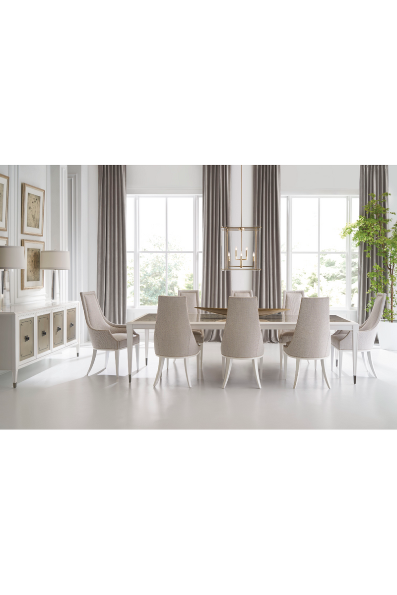 Silver Extendable Dining Table | Caracole Lattice Gather | Oroatrade.com
