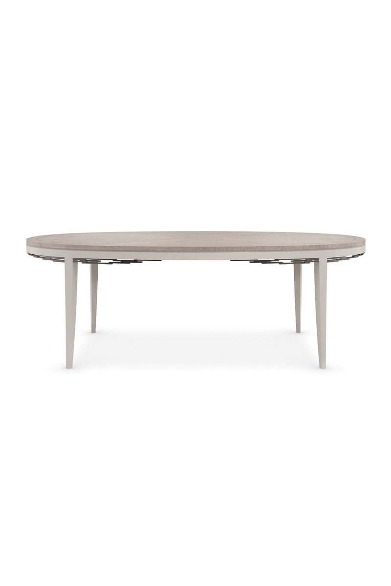 Gray Maple Oval Dining Table | Caracole Coronet | Oroatrade.com