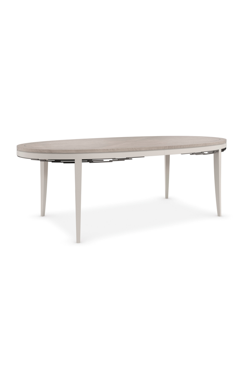 Gray Maple Oval Dining Table | Caracole Coronet | Oroatrade.com