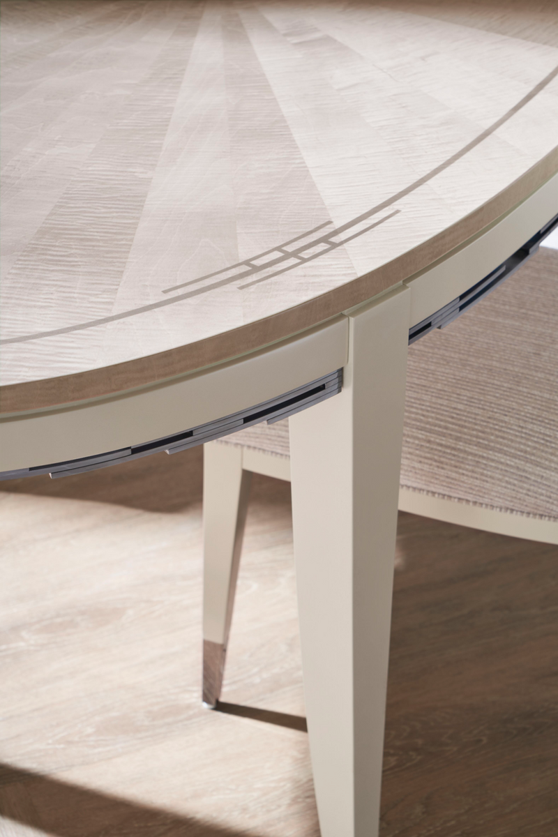 Gray Maple Oval Dining Table | Caracole Coronet | Oroatrade.com