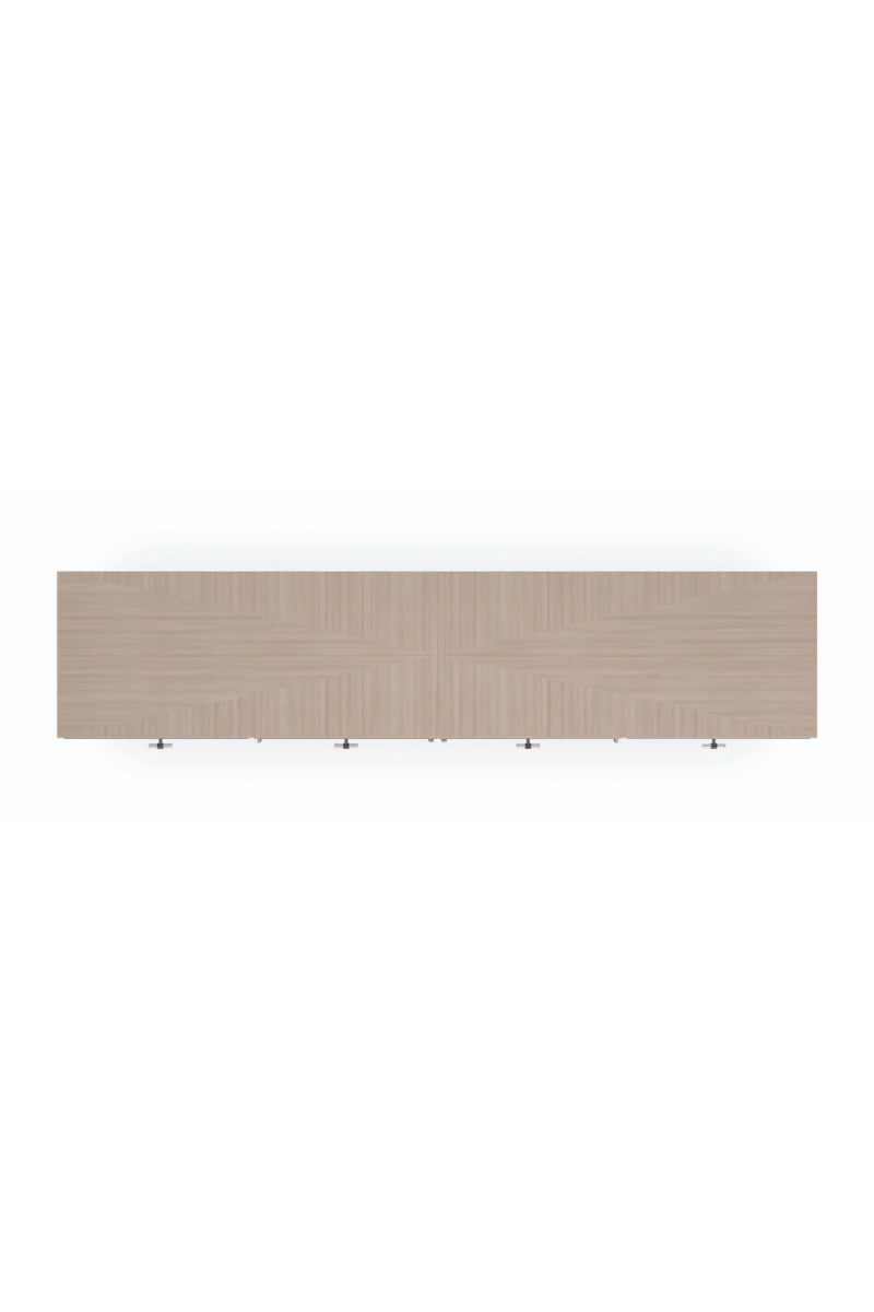 Geometrical Patterned Wooden Sideboard | Caracole Low Rise | Oroatrade.com