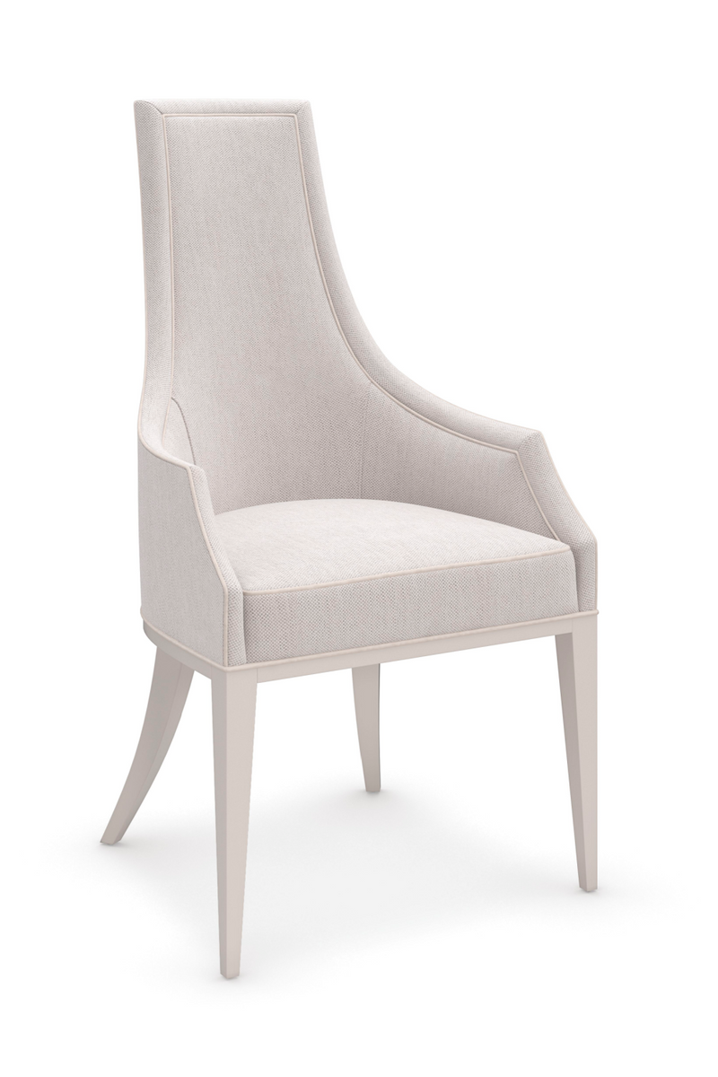 Tapered Back Beige Dining Chair | Caracole Tall Order | Oroatrade.com