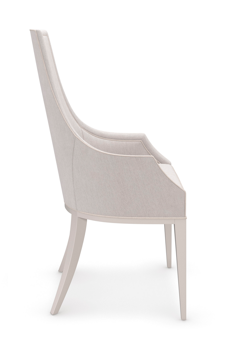 Tapered Back Beige Dining Chair | Caracole Tall Order | Oroatrade.com