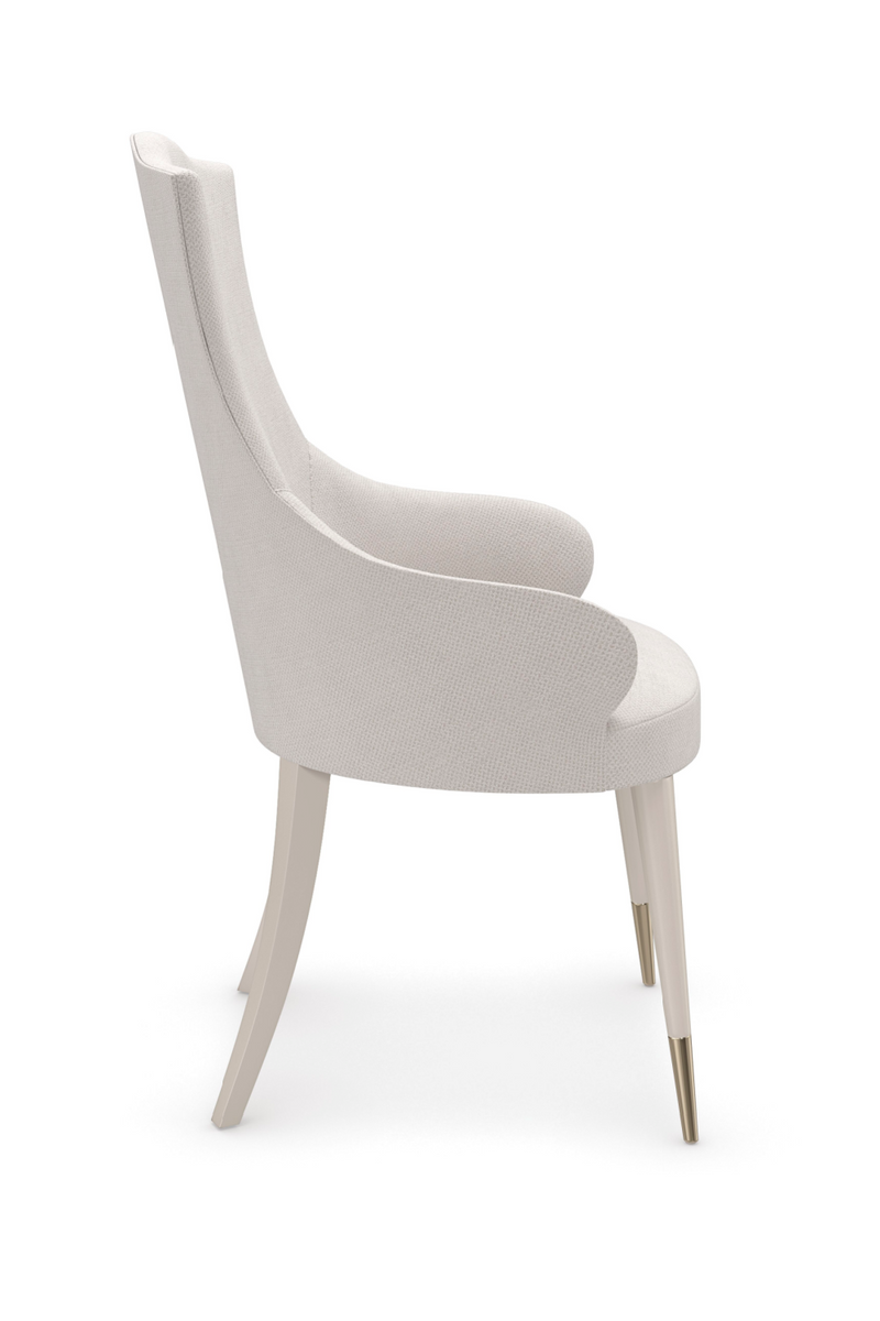 Camel-Back White Dining Chair | Caracole Cherub | Oroatrade.com