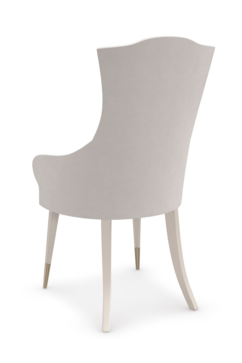 Camel-Back White Dining Chair | Caracole Cherub | Oroatrade.com