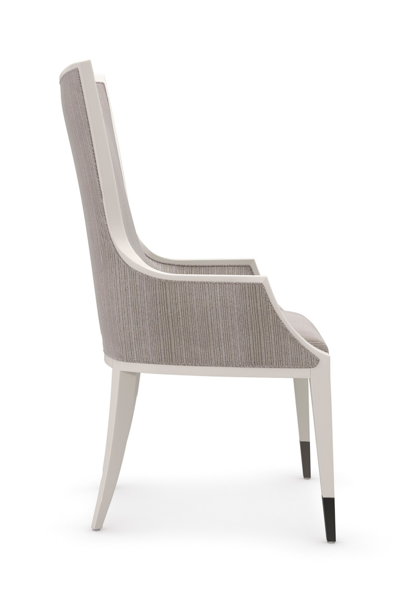 Pinstripe Modern Dining Chair | Caracole Lady Grey | Oroatrade.com