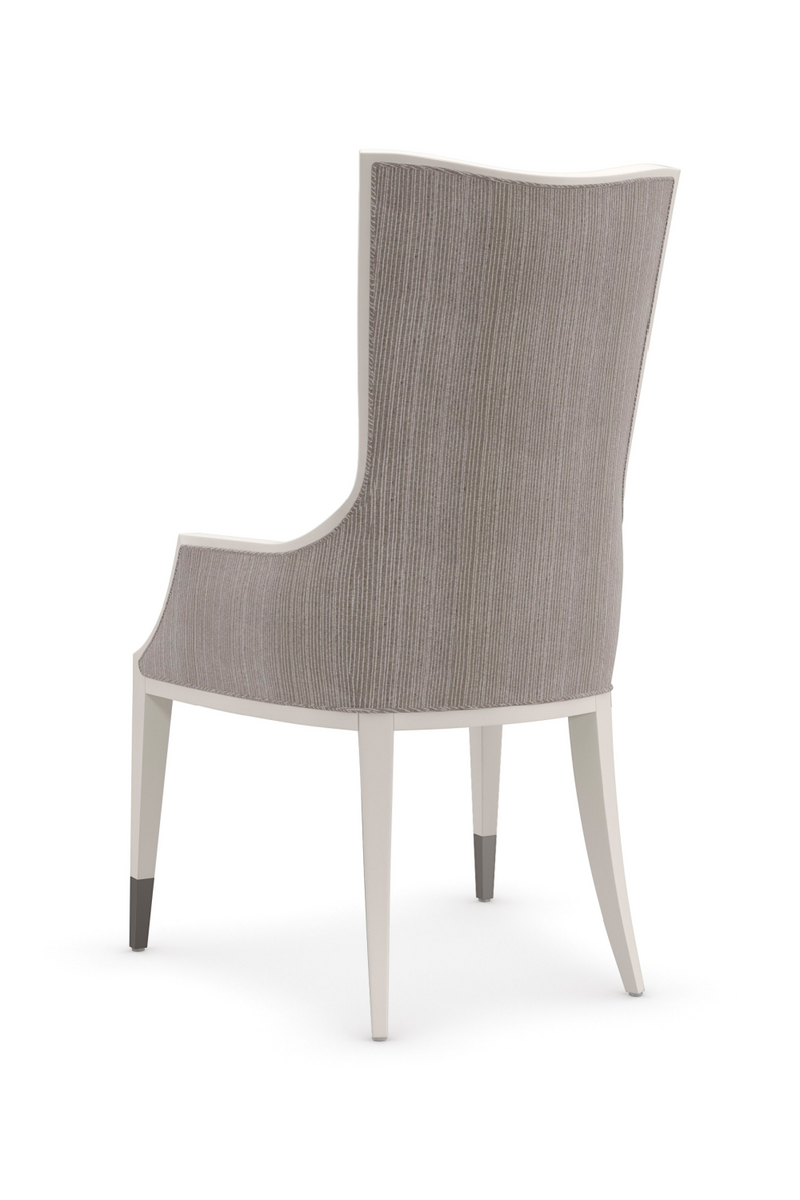 Pinstripe Modern Dining Chair | Caracole Lady Grey | Oroatrade.com