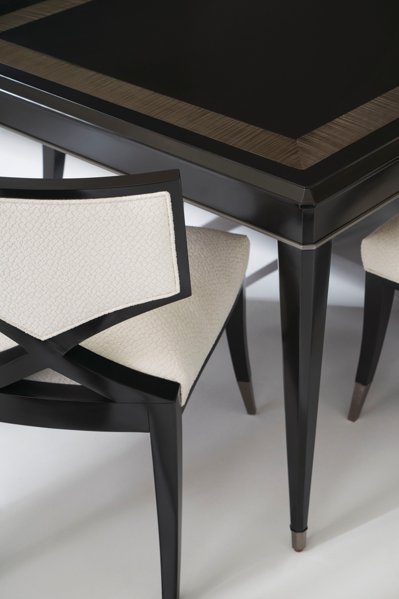Ivory Chenille Dining Chairs | Caracole First Chair | Oroatrade.com