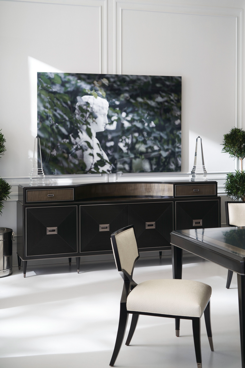 Ivory Chenille Dining Chairs | Caracole First Chair | Oroatrade.com