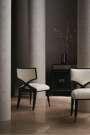 Ivory Chenille Dining Chairs | Caracole First Chair | Oroatrade.com