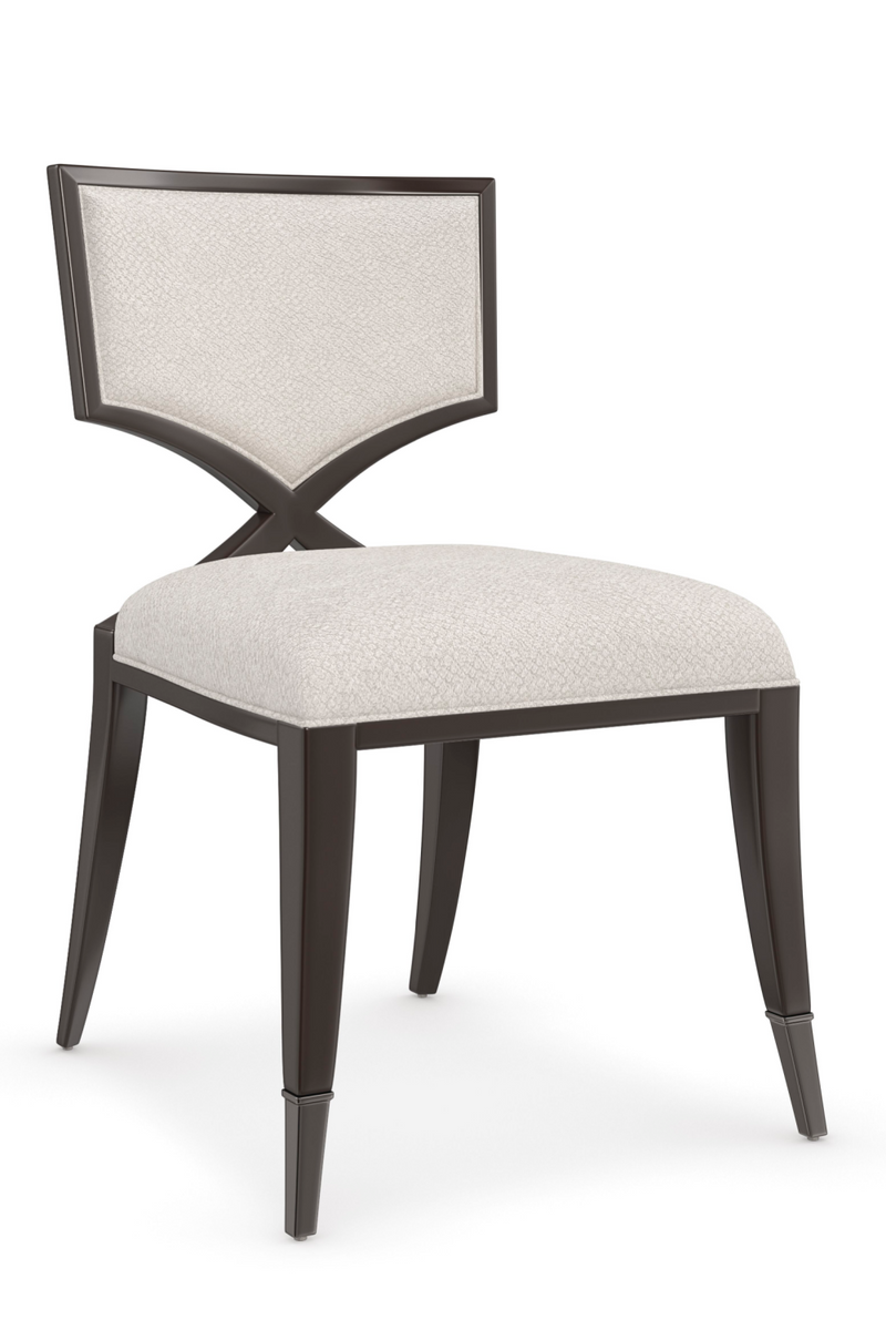 Ivory Chenille Dining Chairs | Caracole First Chair | Oroatrade.com