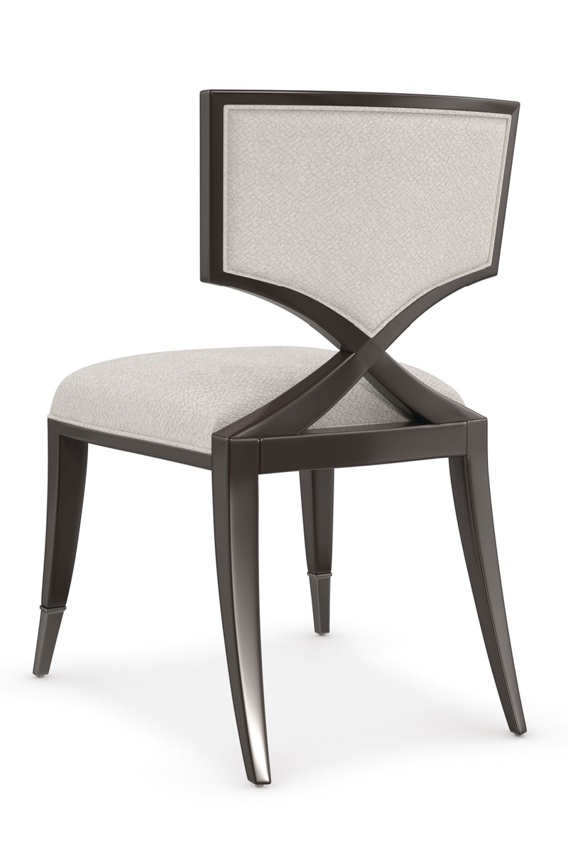 Ivory Chenille Dining Chairs | Caracole First Chair | Oroatrade.com
