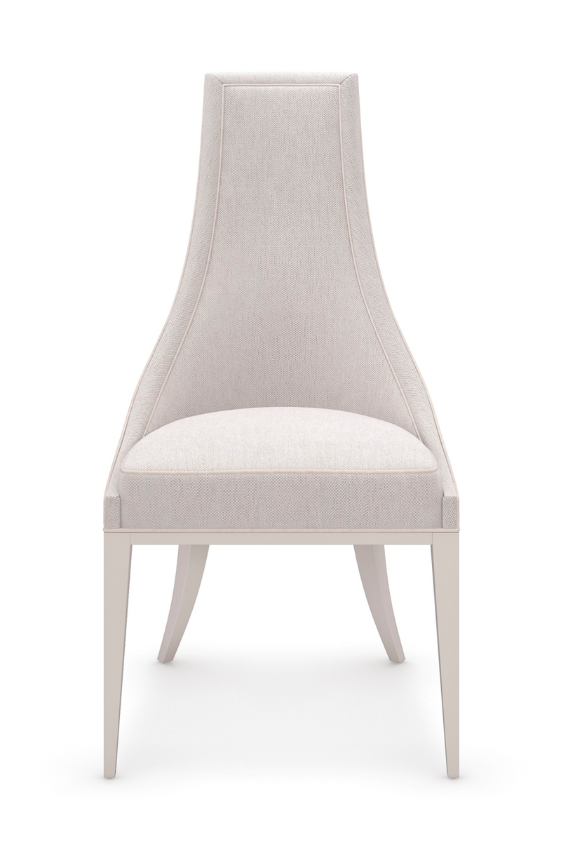 Off White Tapering Side Chair| Caracole Tall Order | Oroatrade.com