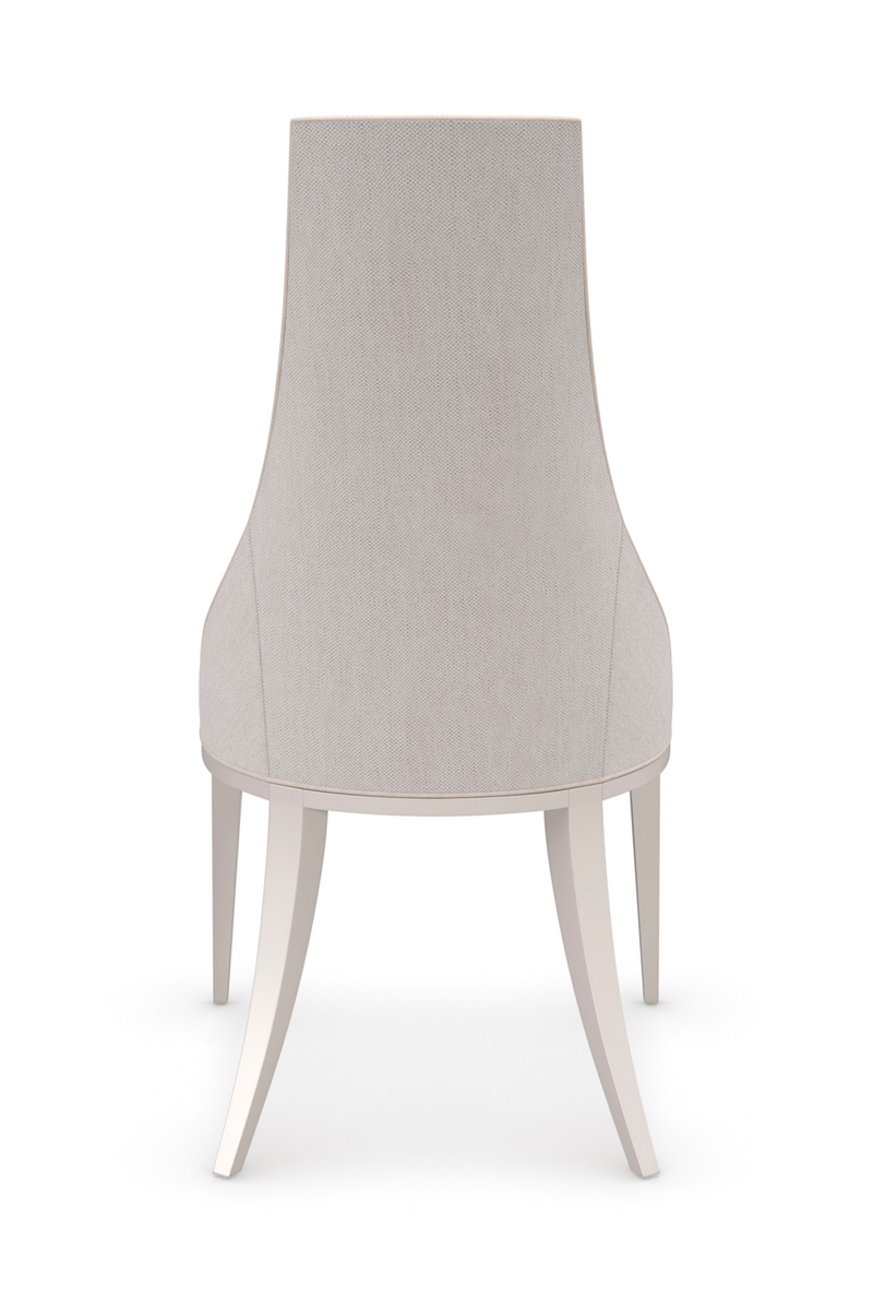 Off White Tapering Side Chair| Caracole Tall Order | Oroatrade.com