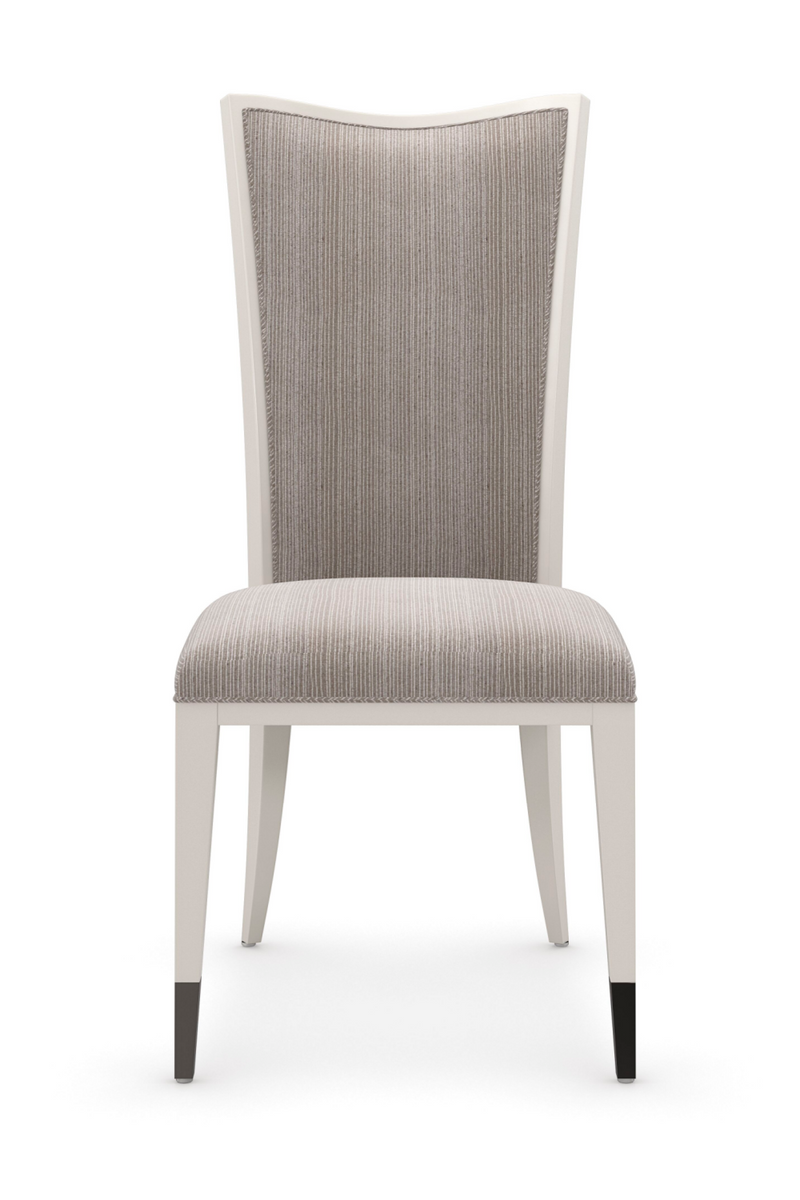 Pinstripe Weave Side Chair | Caracole Lady Grey | Oroatrade.com