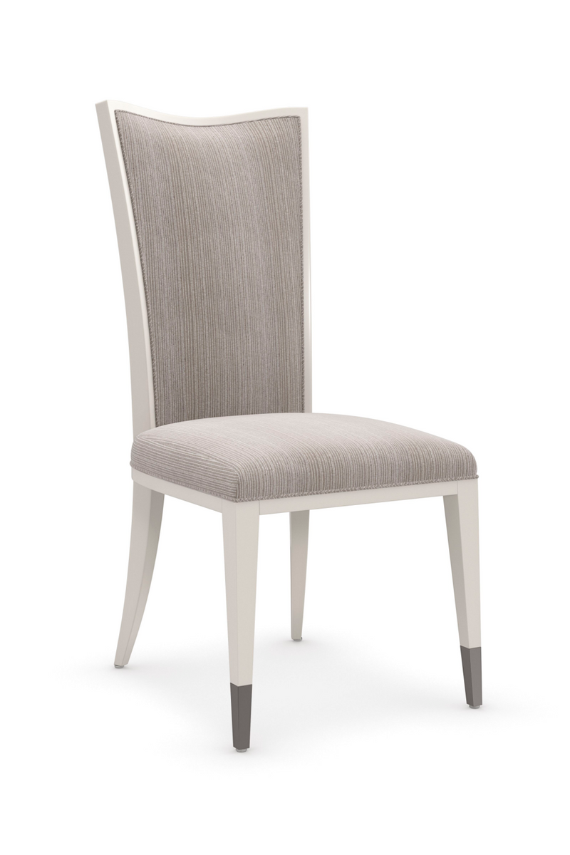 Pinstripe Weave Side Chair | Caracole Lady Grey | Oroatrade.com