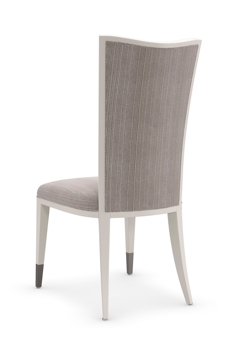 Pinstripe Weave Side Chair | Caracole Lady Grey | Oroatrade.com