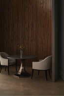 Gray Barrel-Back Dining Chair | Caracole Next Course | Oroatrade.com