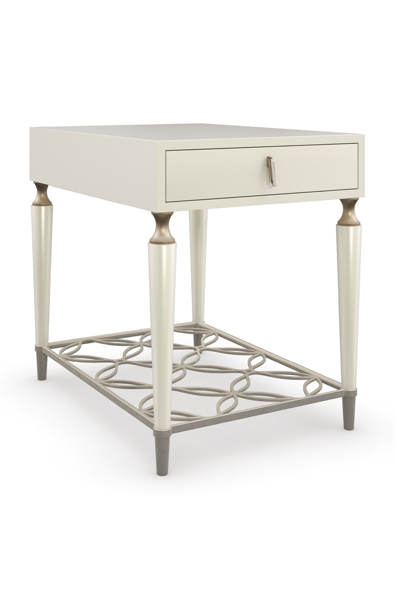 Latticed Wooden End Table | Caracole Charming To The End | Oroatrade.com