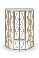 White Marble Side Table | Caracole Style Spotter | Oroatrade.com